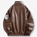 LAP 85 Brown Leather Racing Jacket