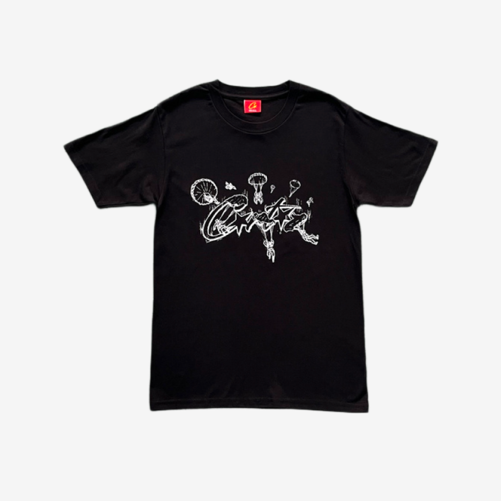 T-Shirt Corteiz RTW Allstarz Skydiver Black