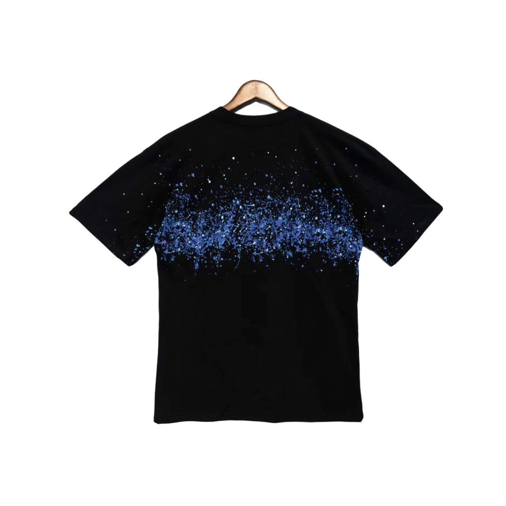 T-Shirt Amiri Black Splatter Drip Logo