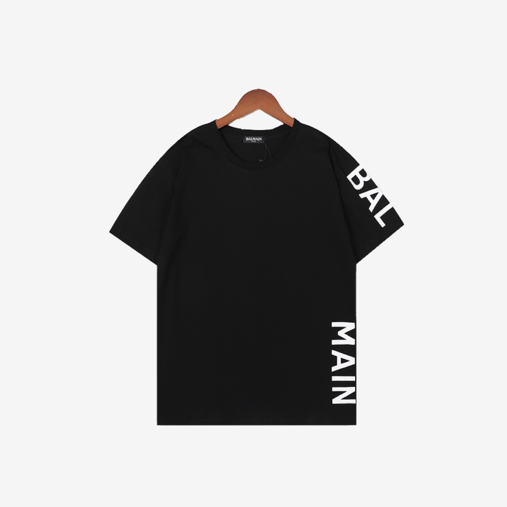 T-Shirt Balmain Paris Black Arm Logo