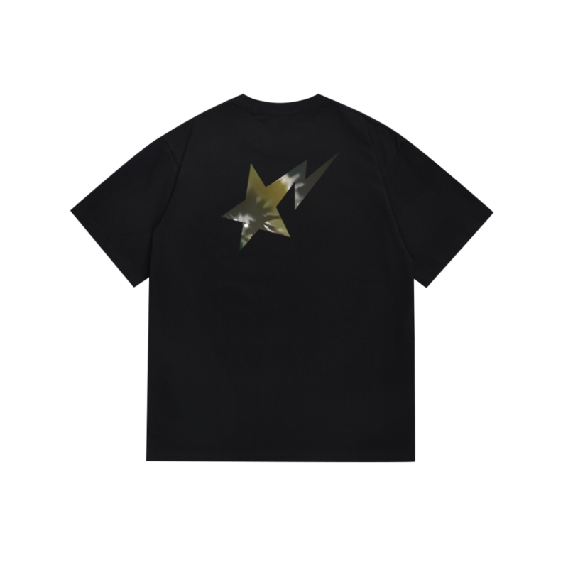 T-Shirt A Bathing Ape Black & Green STA