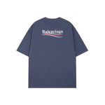 T-Shirt Balenciaga Dark Blue Political Logo