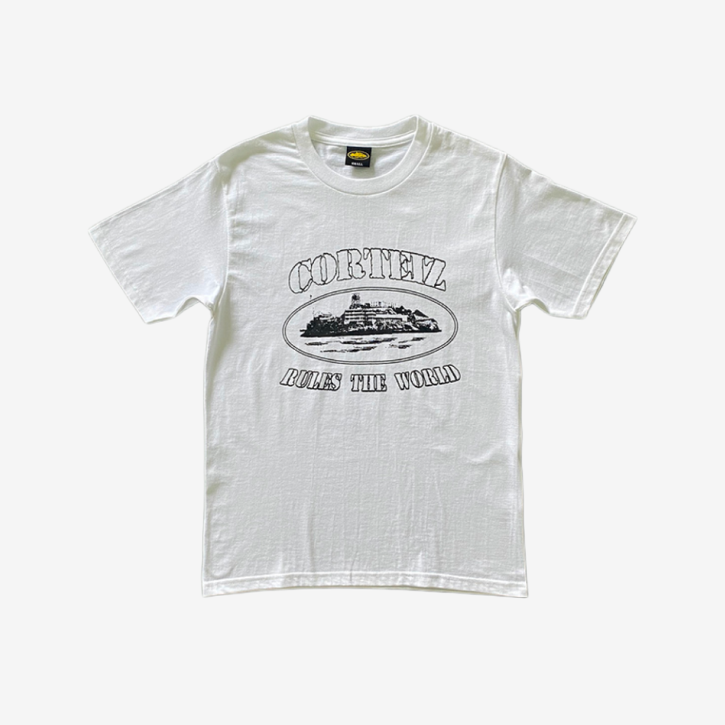 T-Shirt Corteiz Rules The World White
