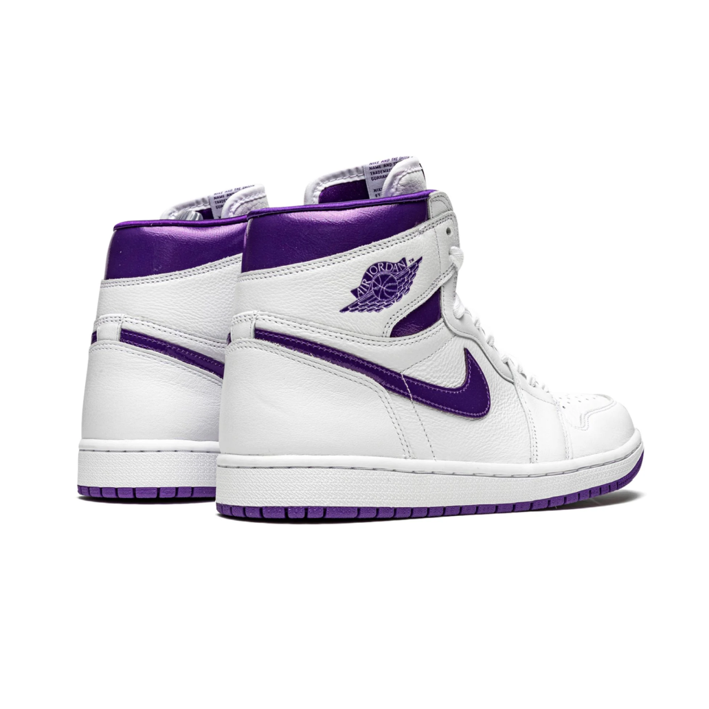Nike Air Jordan 1 High White Court Purple