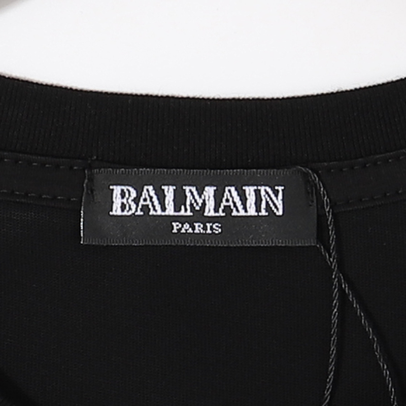 T-Shirt Balmain Paris Black Arm Logo