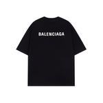 T-Shirt Balenciaga Black Simple Logo