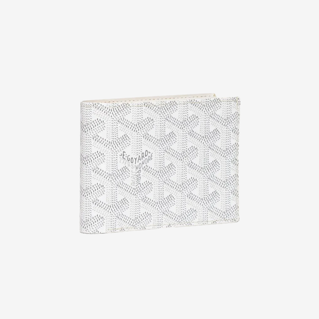 Goyard White Goyardine Coated Canvas Victoire Wallet