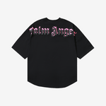 T-Shirt Palm Angels Oversize Black & Pink