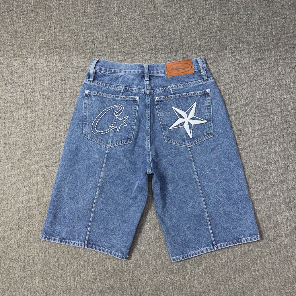 Corteiz C-Star Denim Shorts