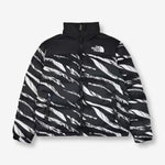 The North Face x KAWS Retro 1996 Nuptse Jacket – Black with white abstract KAWS pattern