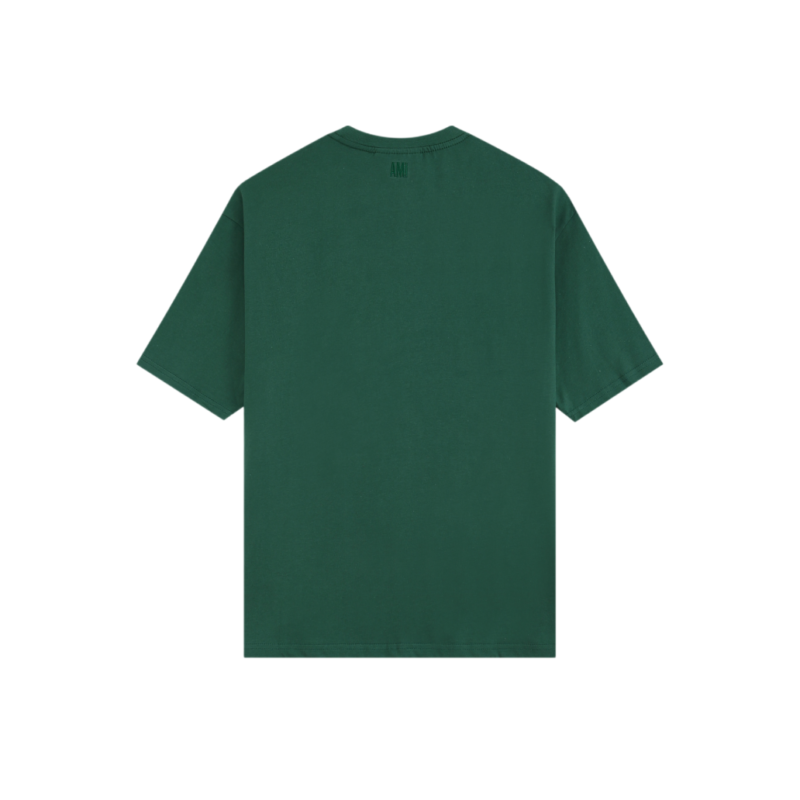 T-Shirt Ami Paris Green & Yellow Logo