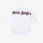 T-Shirt Palm Angels Oversize White & Pink