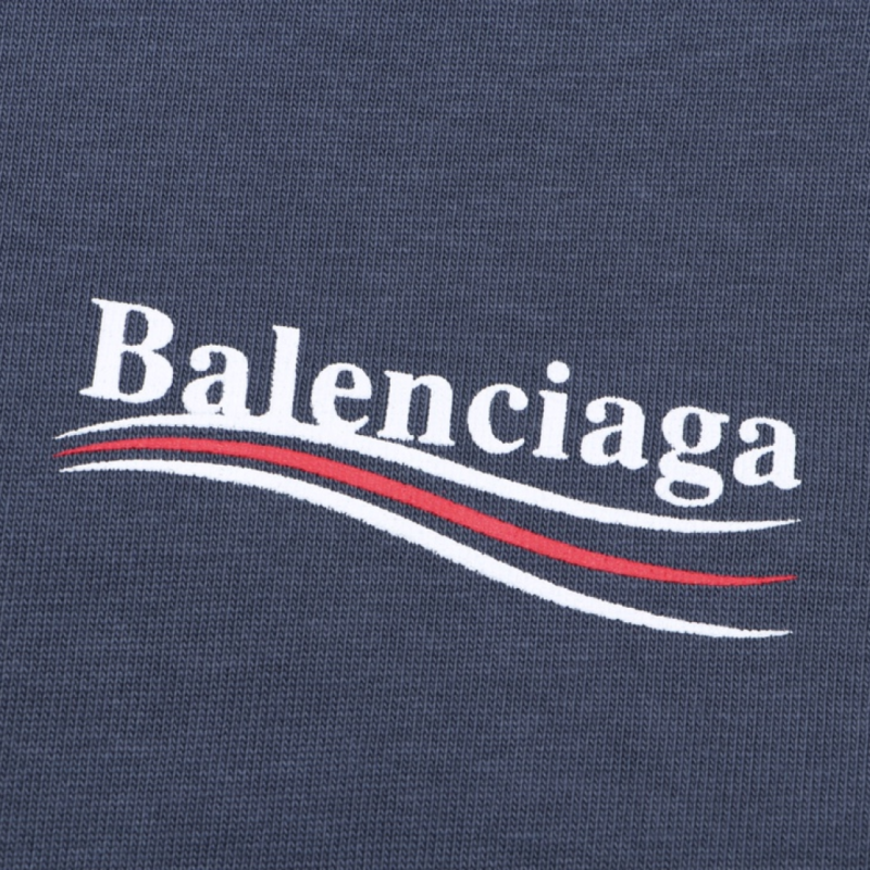 T-Shirt Balenciaga Dark Blue Political Logo