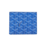Goyard Blue Goyardine Coated Canvas Victoire Wallet