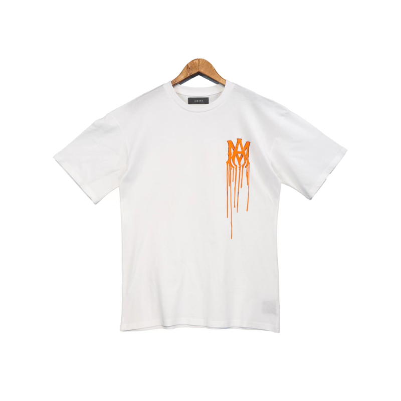 T-Shirt Amiri White Spray Paint Logo