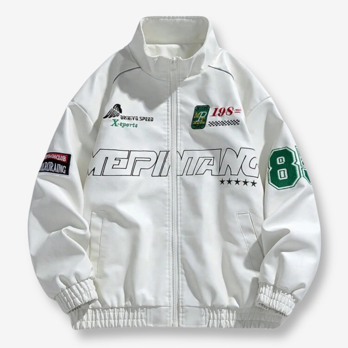 MEPIMANG White Racing Jacket
