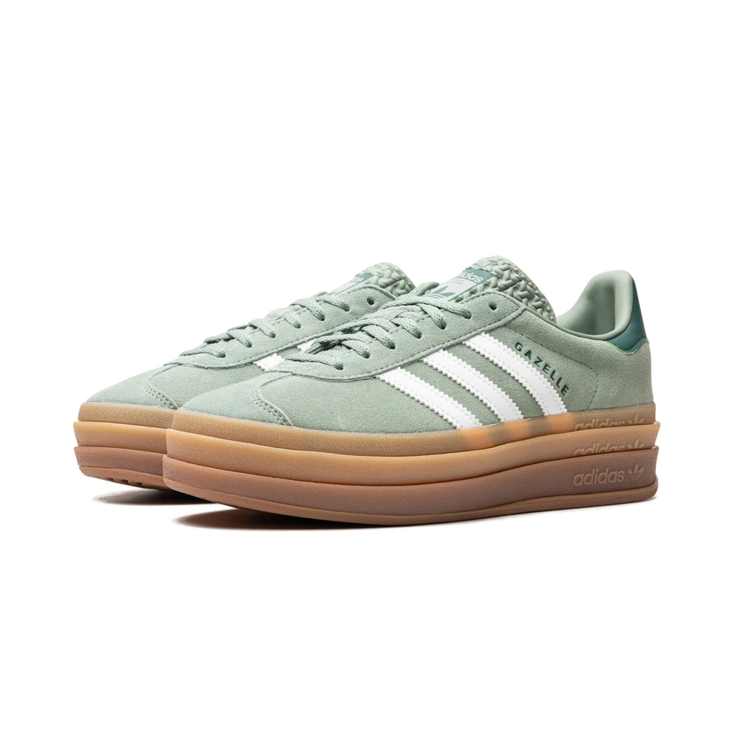 Adidas Gazelle Bold Silver Green
