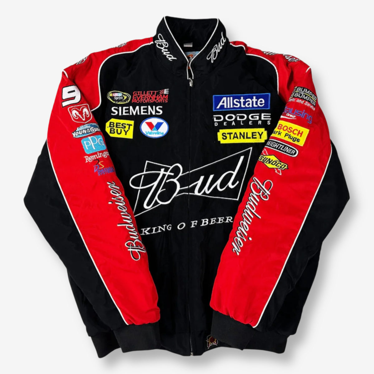 Budweiser Black Red Racing Jacket