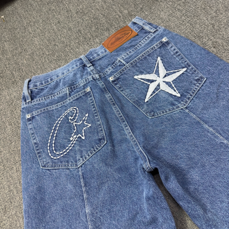 Corteiz C-Star Denim Shorts