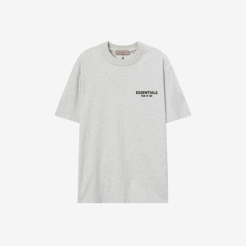 T-Shirt Essentials Fear Of God Light Grey Logo Tee