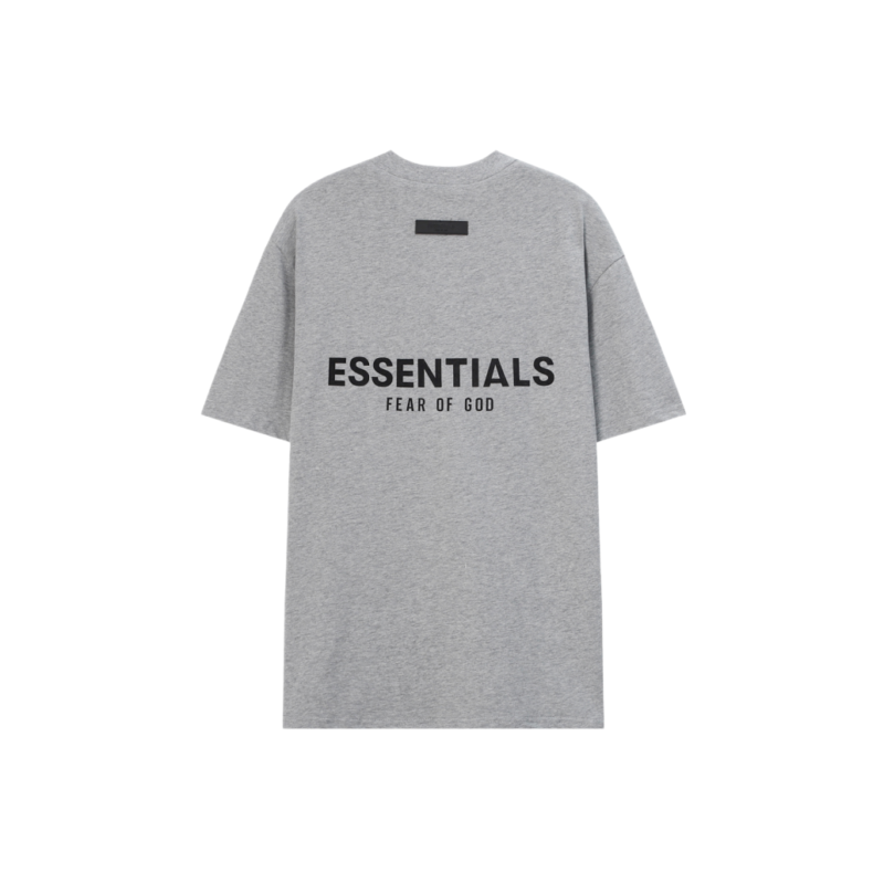 T-Shirt Essentials Fear Of God Grey Logo Tee
