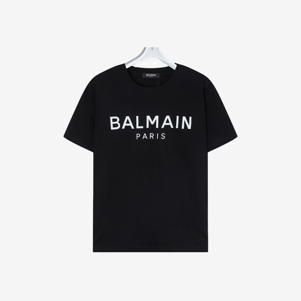 T-Shirt Balmain Paris Black White Logo