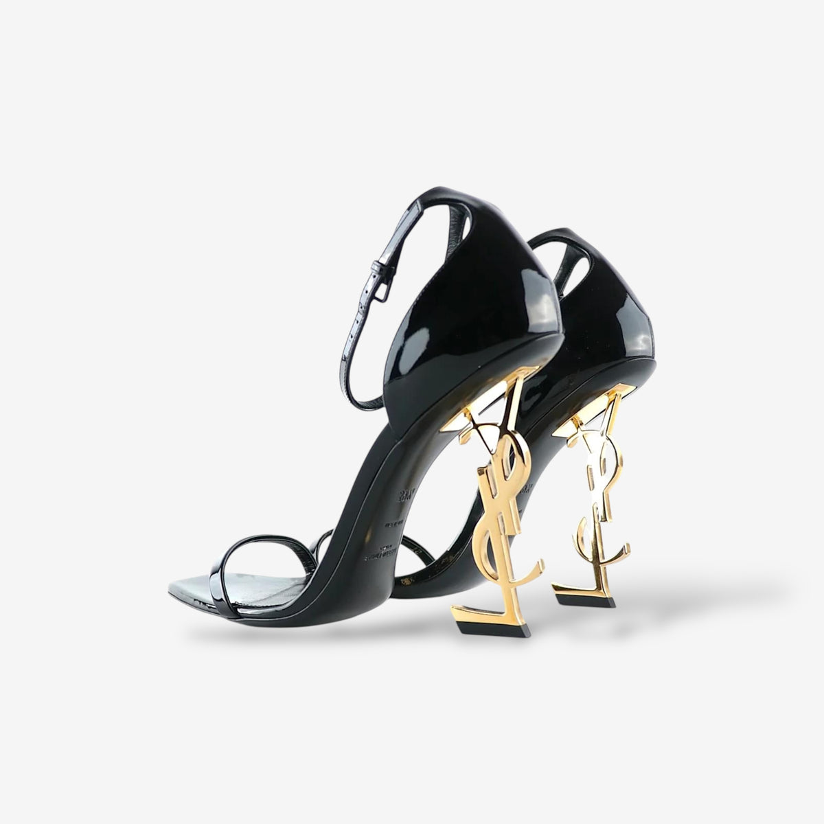 Saint Laurent - Opyum sandals in black leather