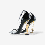 Saint Laurent - Opyum sandals in black leather