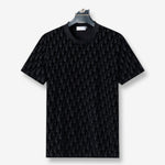 Dior Oblique Velvet Black T-Shirt