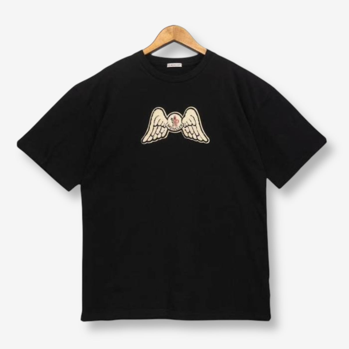Moncler Winged Heart Black T-Shirt