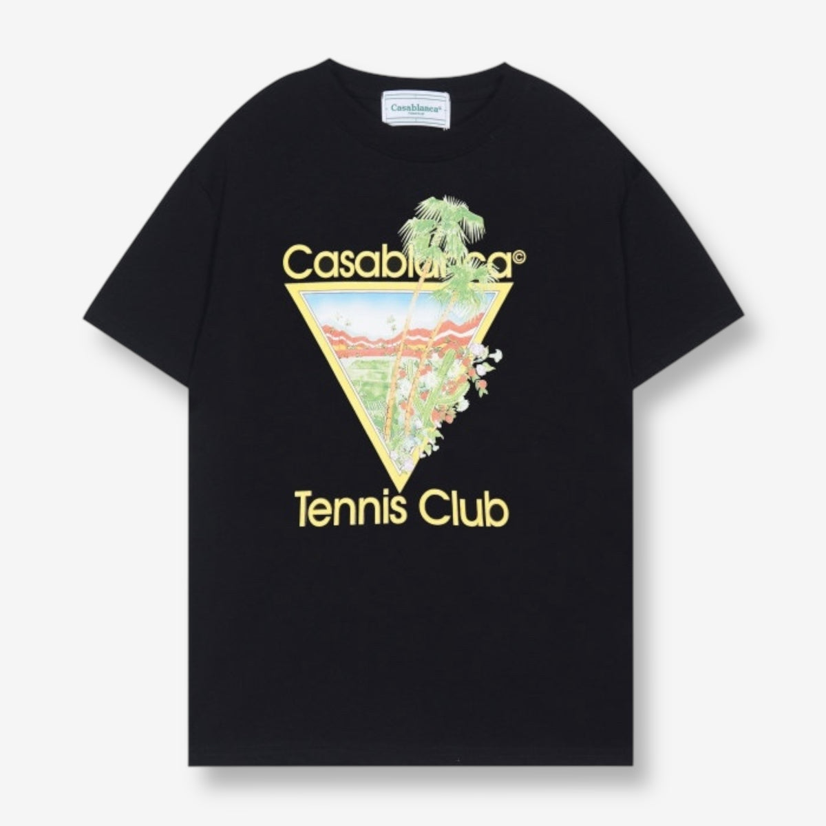Casablanca Tennis Club Graphic Black T-Shirt