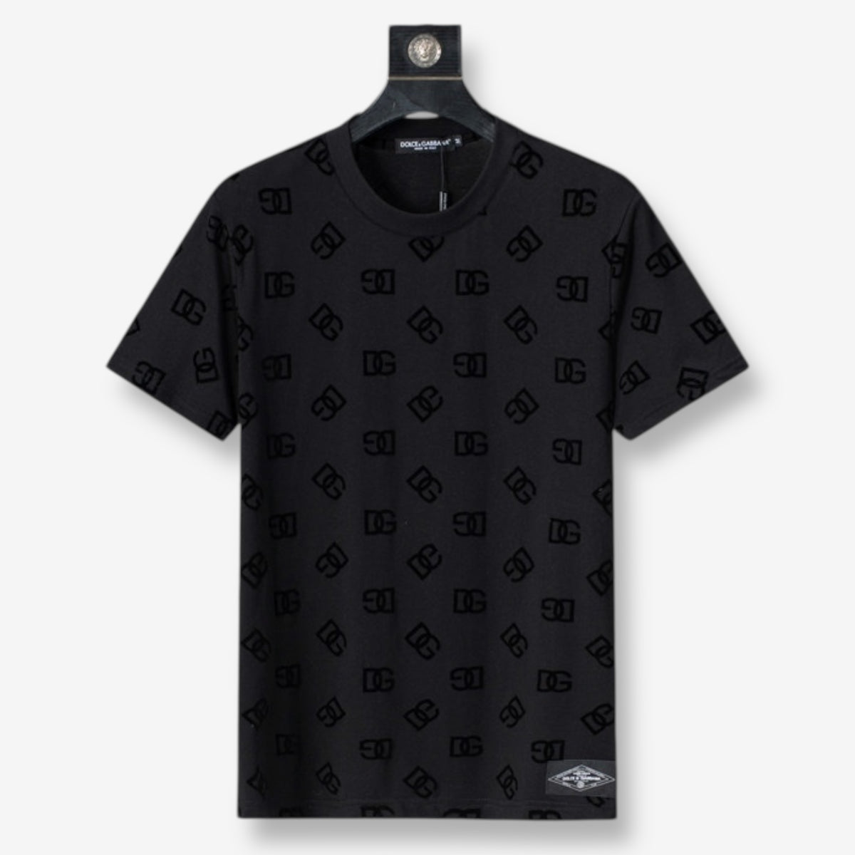 Dolce & Gabbana All Over Logo Black T-Shirt