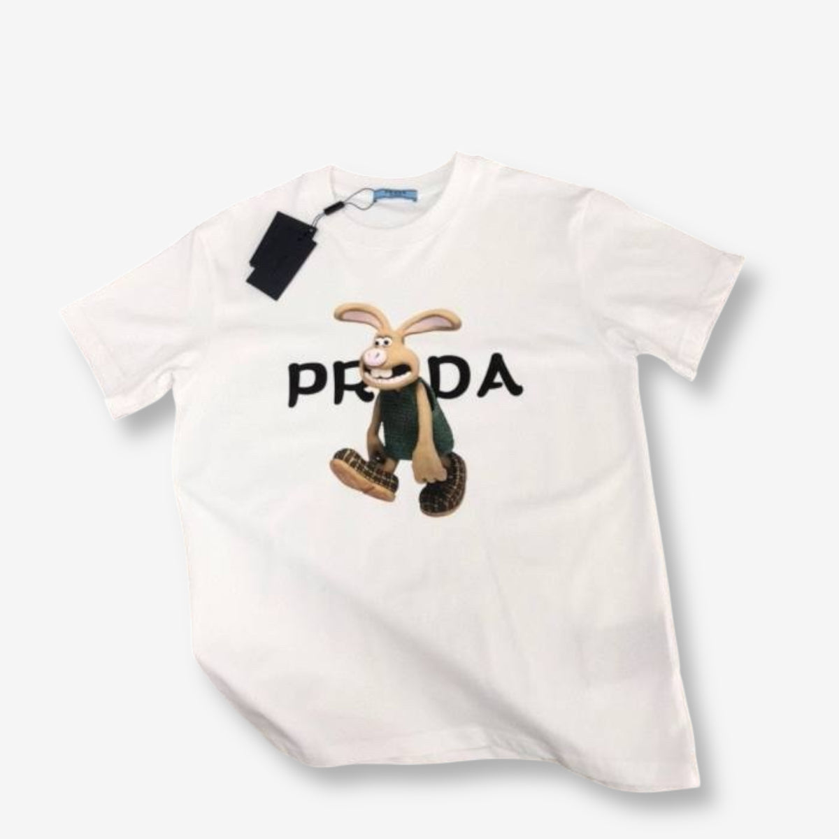 Prada Wallace & Gromit Bunny White T-Shirt