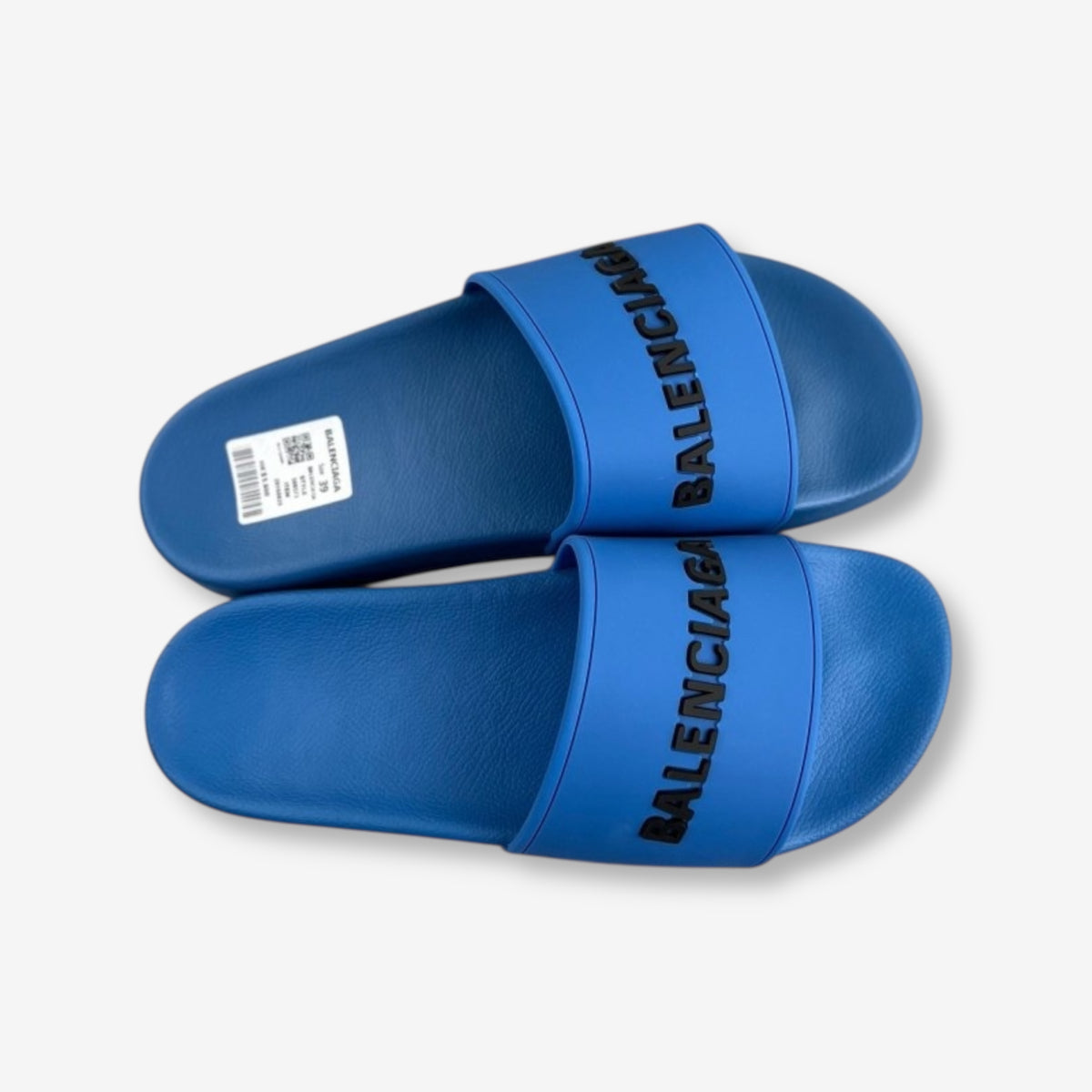Balenciaga Blue Slides